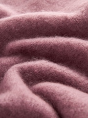 Mauve Purple Heavyweight Blanket Scarf - Image 4 of 5