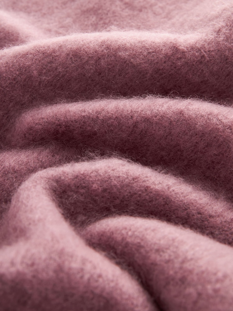 Mauve Purple Heavyweight Blanket Scarf - Image 4 of 5