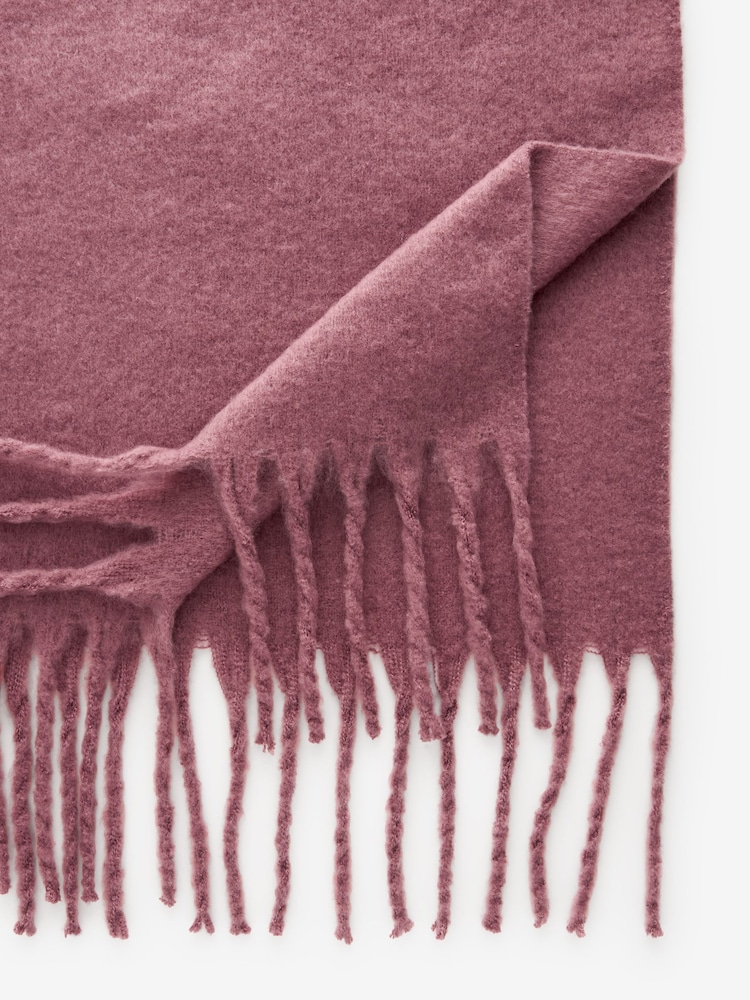Mauve Purple Heavyweight Blanket Scarf - Image 5 of 5