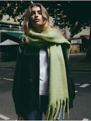Lime Green Heavyweight Blanket Scarf - Image 1 of 8