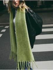 Lime Green Heavyweight Blanket Scarf - Image 3 of 8