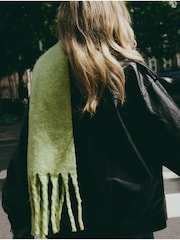 Lime Green Heavyweight Blanket Scarf - Image 5 of 8