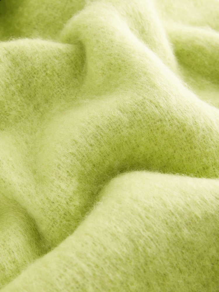Lime Green Heavyweight Blanket Scarf - Image 8 of 8