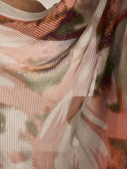 Pink Marble Plisse Lightweight Scarf - Image 5 of 7