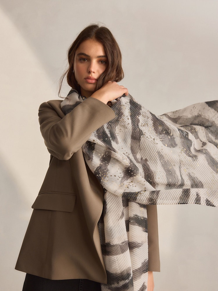 Zebrafolie Plisse - Lätt Scarf - Bild 1 av 1