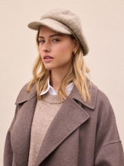 Mink Brown Baker Boy 100% Cotton Hat - Image 3 of 6