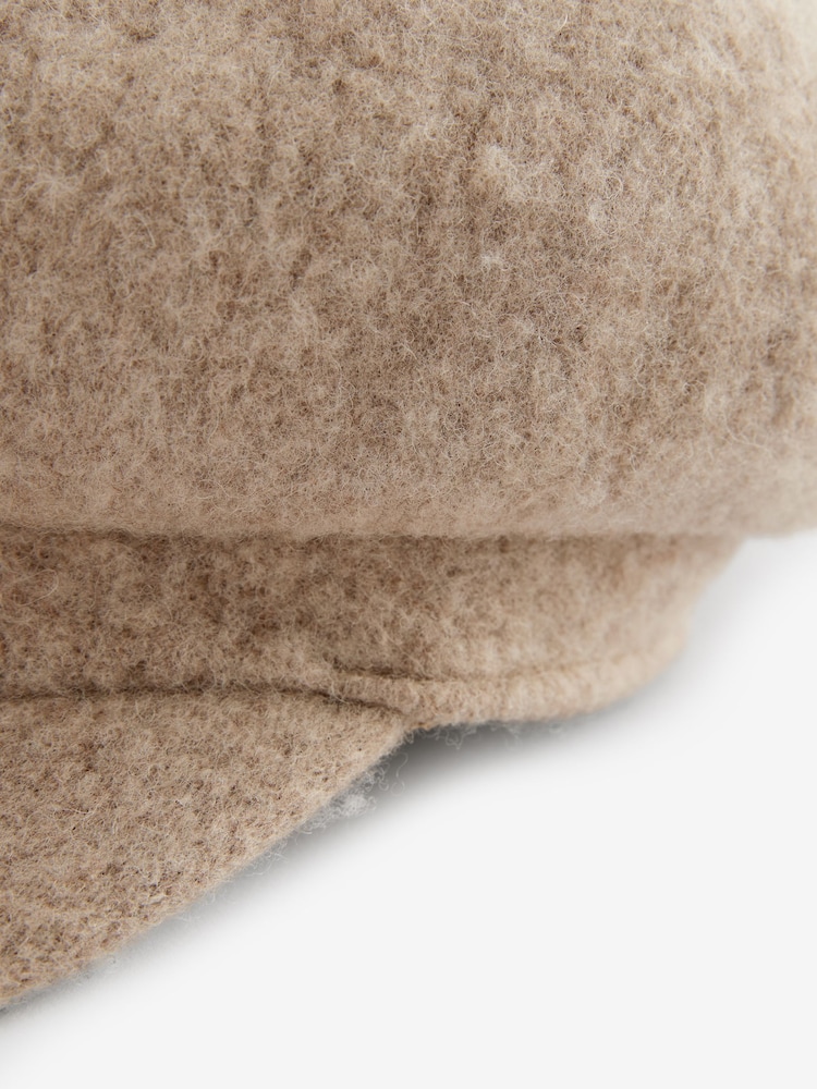 Mink Brown Baker Boy 100% Cotton Hat - Image 6 of 6