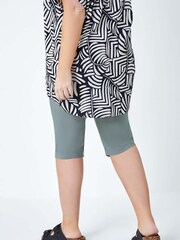 Roman Green Curve Knee Length Stretch Shorts - Image 2 of 5
