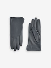 Navy Blue Leather Gloves - Image 3 of 3