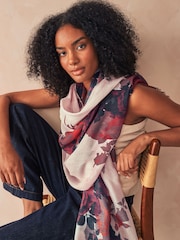 Rose Trail Ecru - Lätt Scarf - Bild 1 av 6