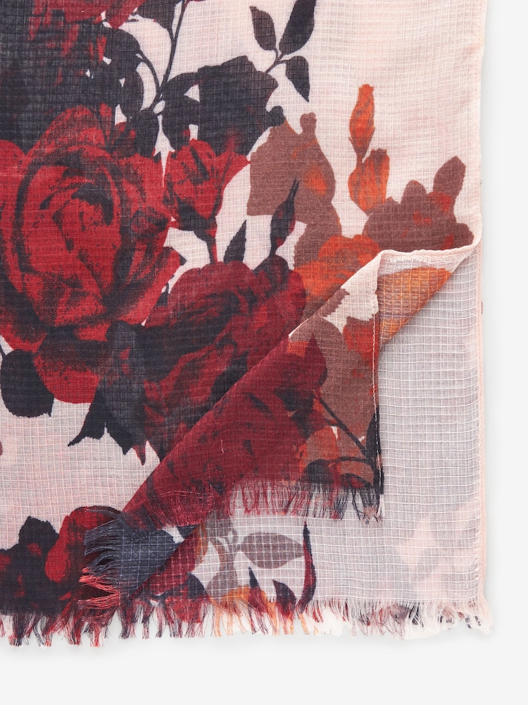 Rose Trail Ecru - Lätt Scarf - Bild 6 av 6