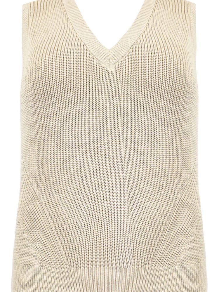 Live Unlimited Beige Knitted Tank Top - Image 5 of 5 Live Unlimited Beige Knitted Tank Top - Image 5 of 5