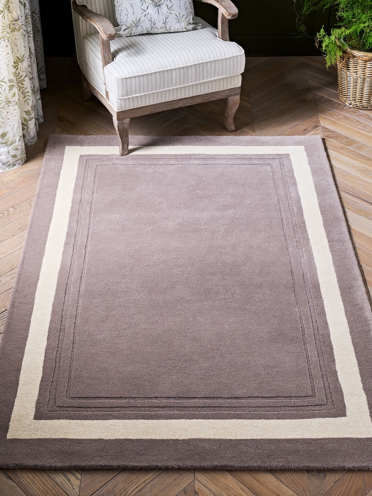 Laura Ashley Dove Grey Lewes Rug - Image 1 of 3