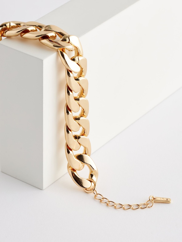 Gold Tone Chunky Chain Bracelet - Image 4 of 6
