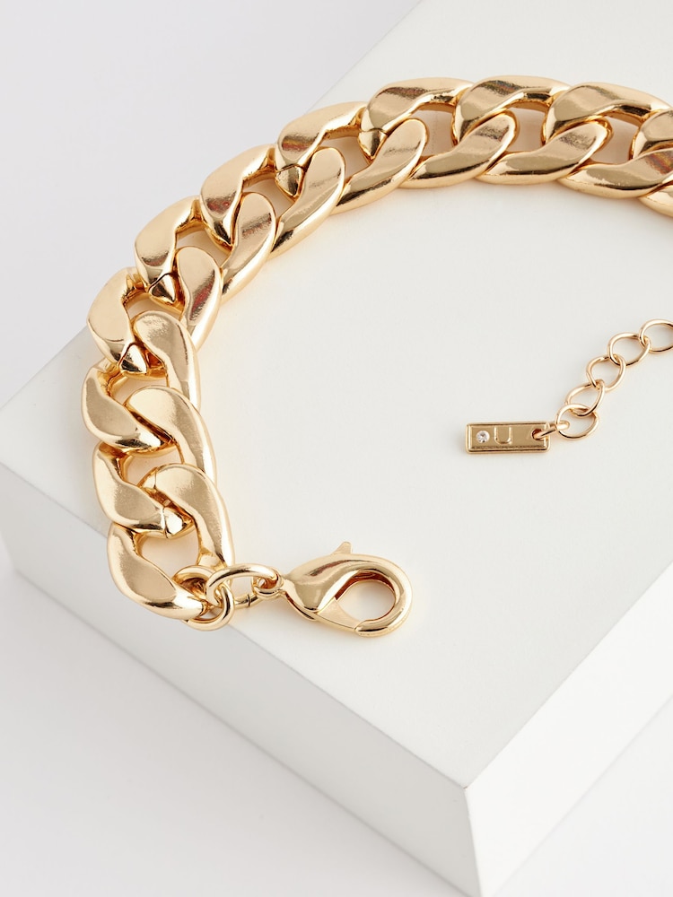 Gold Tone Chunky Chain Bracelet - Image 5 of 6