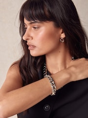 Silver Tone Chunky Chain Bracelet - Image 3 of 5