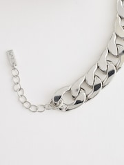 Silver Tone Chunky Chain Bracelet - Image 5 of 5