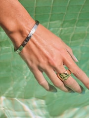 Silver Tone Stainless Steel Bangle - Image 1 of 7