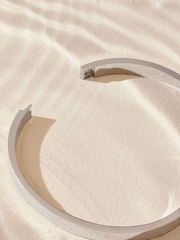 Silver Tone Stainless Steel Bangle - Image 6 of 7