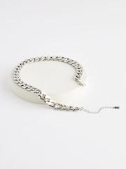 Silver Tone Chunky Chain Necklace - Image 4 of 5