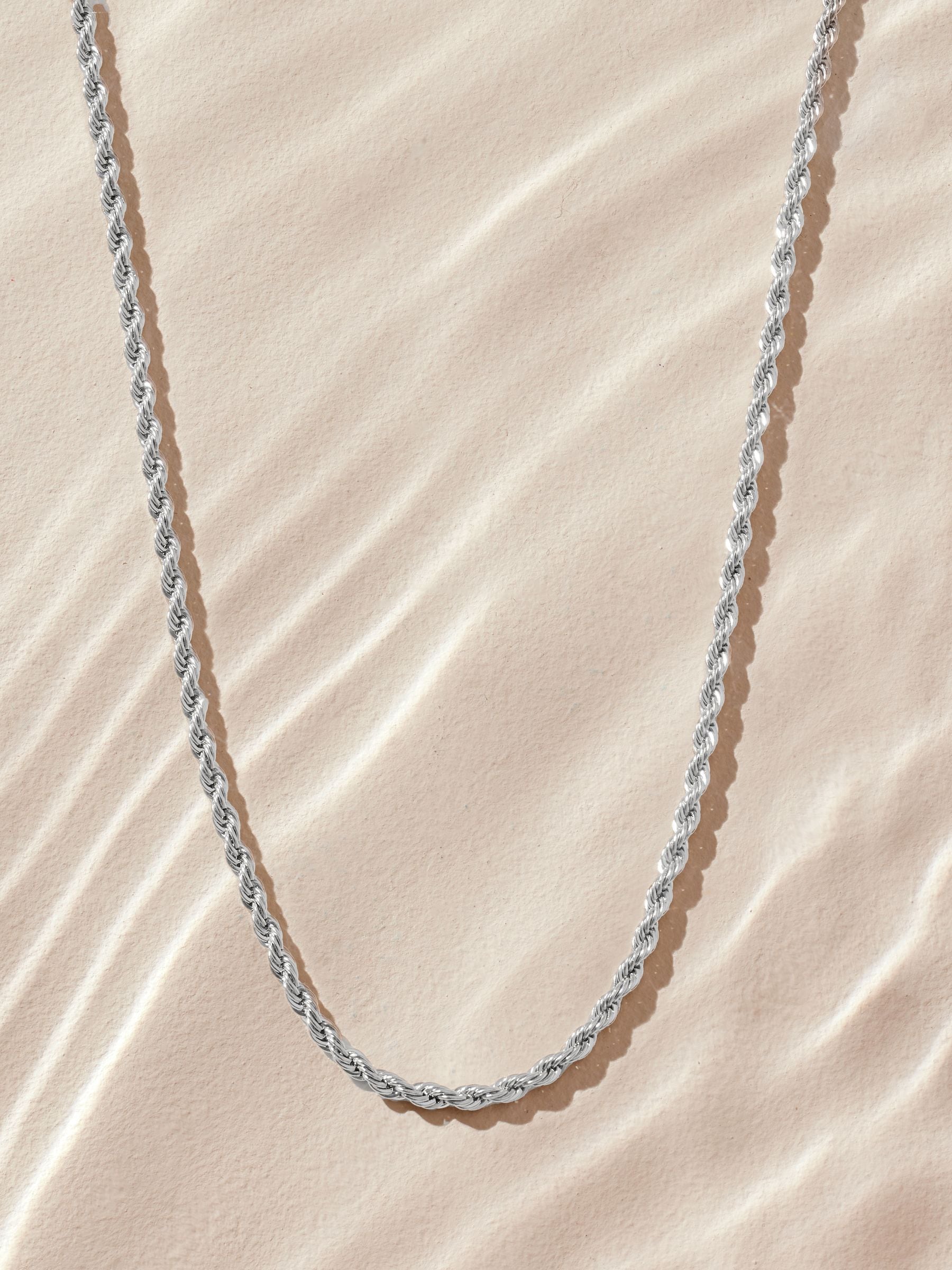 アクセサリー GIDEAL. twist chain silver necklace Buy Silver Tone Stainless Steel Twist Chain Necklace from Next