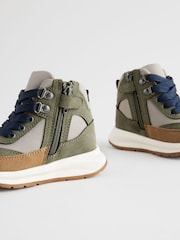 Green Water Repellant Zip Walker Boots - Image 5 of 6