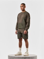 Weekend Offender Mens Green Castle Sirenko Sweat Top - Image 3 of 6