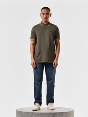 Weekend Offender Mens Levanto Tipped Short Sleeve Logo Polo Shirt - Image 3 of 6