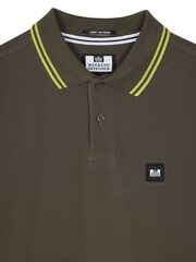 Weekend Offender Mens Levanto Tipped Short Sleeve Logo Polo Shirt - Image 5 of 6