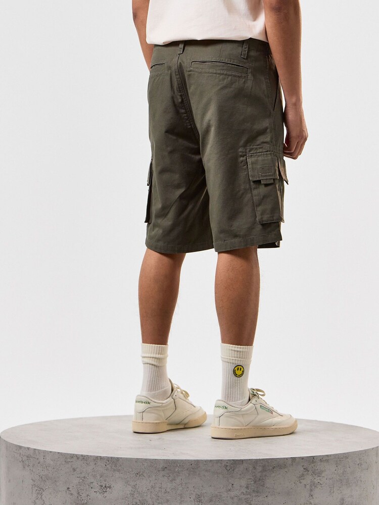 Weekend Offender Mens Mascia Logo 100% Cotton Cargo Shorts - Image 2 of 5