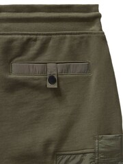 Weekend Offender Mens Green Azeez Jog 100% Cotton Shorts - Image 5 of 5