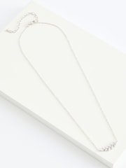 Sterling Silver Leaf Cubic Zirconia Necklace - Image 3 of 5