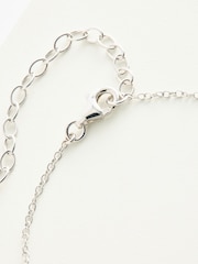 Sterling Silver Leaf Cubic Zirconia Necklace - Image 5 of 5