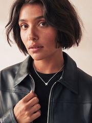 Sterling Silver Butterfly CZ Necklace - Image 1 of 4
