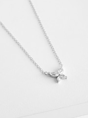 Sterling Silver Butterfly CZ Necklace - Image 4 of 4