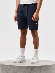 Weekend Offender Mens Hawkins Lounge 100% Cotton Logo Shorts - Image 1 of 6
