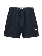 Weekend Offender Mens Hawkins Lounge 100% Cotton Logo Shorts - Image 3 of 6