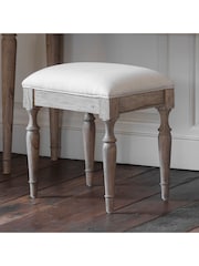 Gallery Home Natural Wood Mustique Dressing Stool - Image 1 of 4