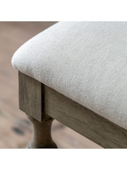 Gallery Home Natural Wood Mustique Dressing Stool - Image 2 of 4