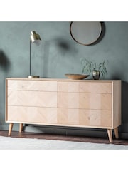 Gallery Home Oak Milano 6 Drawer Chest - Image 1 of 4