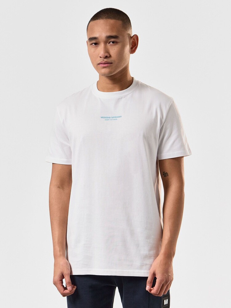 Weekend Offender Mens White Millergrove T-Shirt - Image 2 of 7