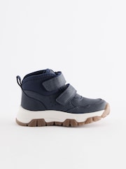 Navy Touch Fastening Warm Lined Hiker Boots - Image 1 of 5