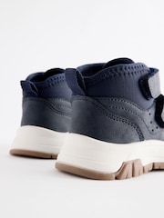 Navy Touch Fastening Warm Lined Hiker Boots - Image 5 of 5