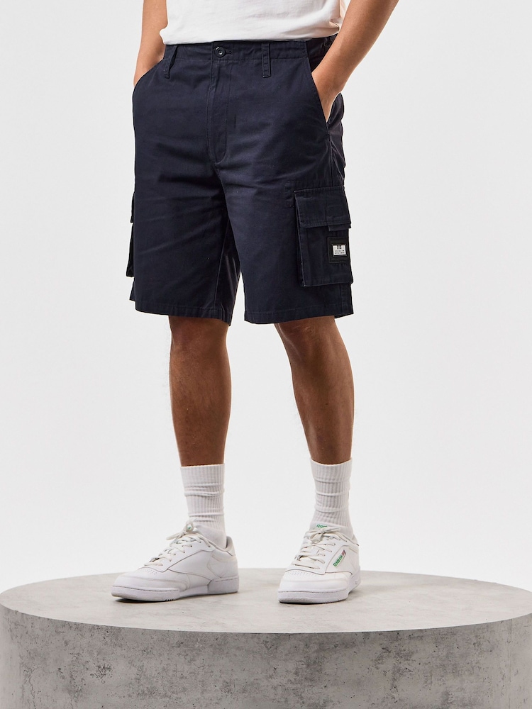 Weekend Offender Mens Mascia Logo 100% Cotton Cargo Shorts - Image 1 of 6
