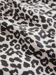 Leopard Print Pull-On Lightweight Denim Shorts - Image 4 of 7