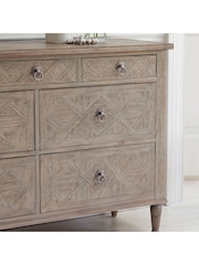 Gallery Home Natural Wood Mustique 7 Drawer Chest - Image 2 of 4