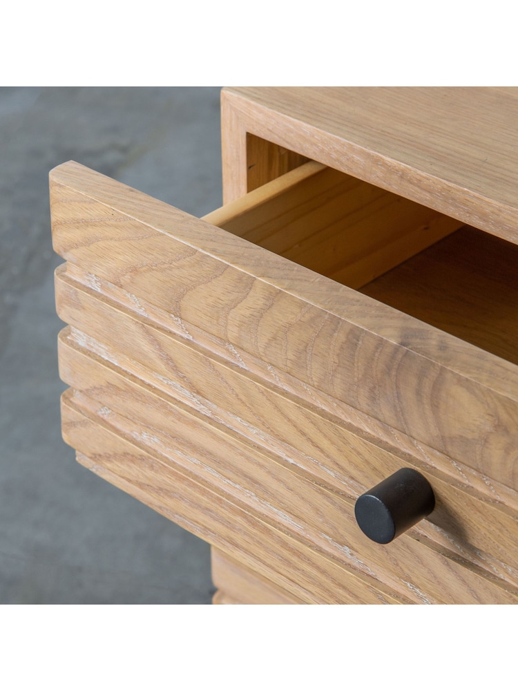 Gallery Home Oak Okayama 6 Drawer Chest - Image 2 of 9