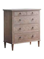 Gallery Home Natural Wood Mustique 5 Drawer Chest - Image 4 of 4