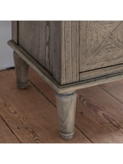 Gallery Home Natural Wood Mustique 2 Drawer Bedside Table - Image 3 of 6