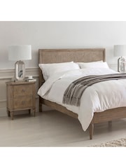 Gallery Home Natural Wood Mustique 2 Drawer Bedside Table - Image 4 of 6